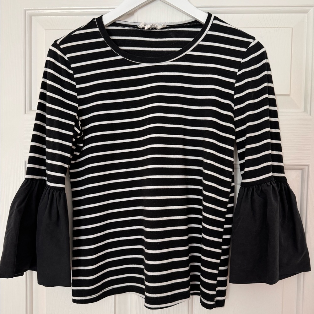 Anthro Bell Sleeve Top